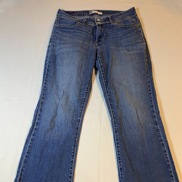 Levi's 529 Curvy Bootcut Jeans Womens 10M Blue Denim Medium Wash Pockets Casual - Picture 1 of 5